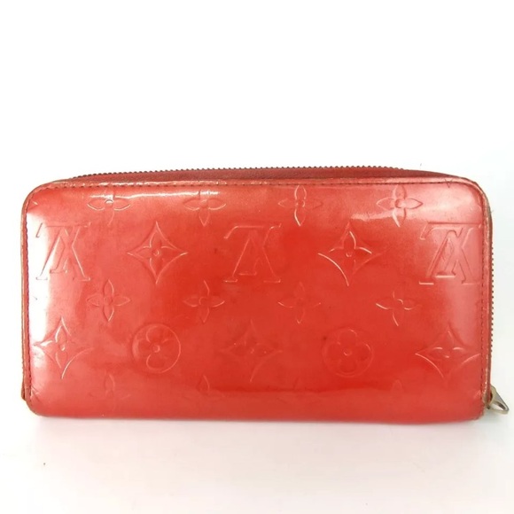 Authentic LOUIS VUITTON M91981 Vernis Zippy wallet purse leather[Used] - Picture 1 of 14